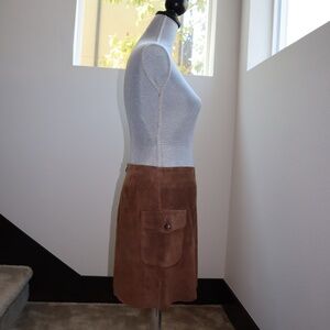 J.Crew suede utility mini skirt brown sz 4